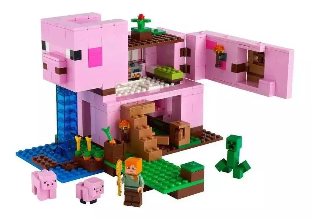 Lego 21170 Minecraft La Casa Cerdo 490 Piezas -6