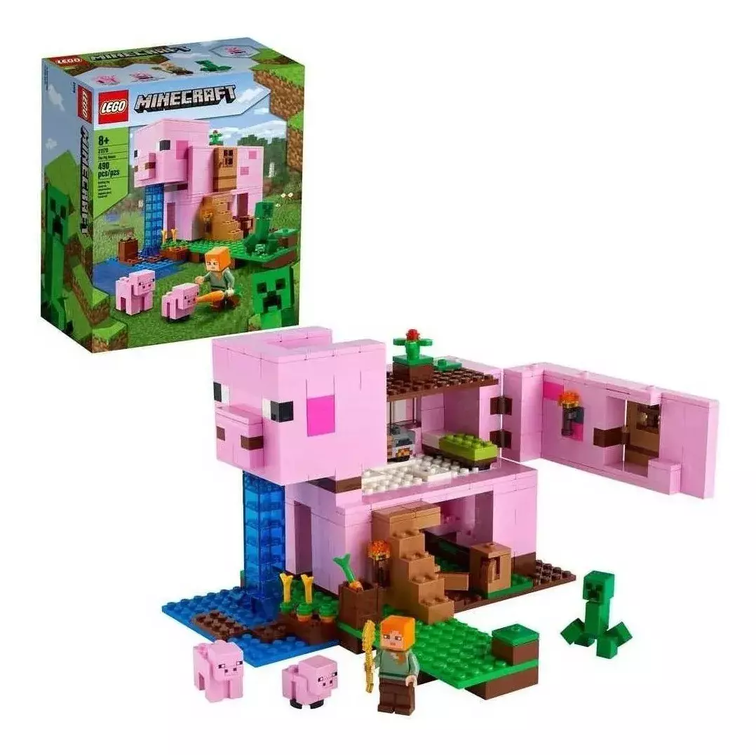Lego 21170 Minecraft La Casa Cerdo 490 Piezas -1