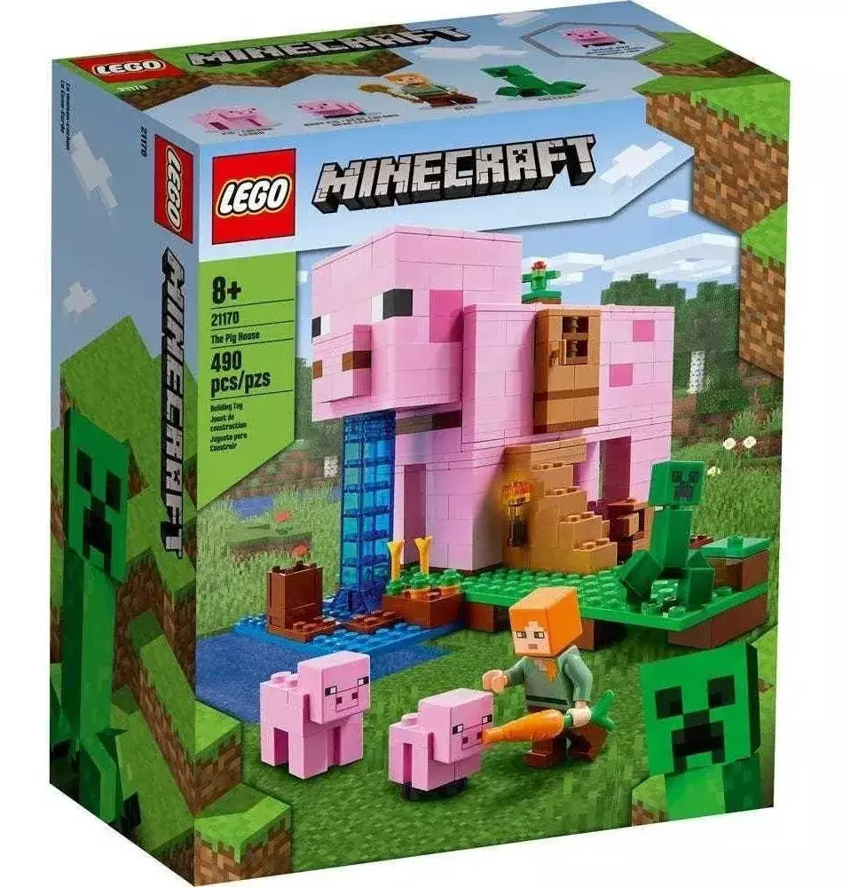 Lego 21170 Minecraft La Casa Cerdo 490 Piezas -0