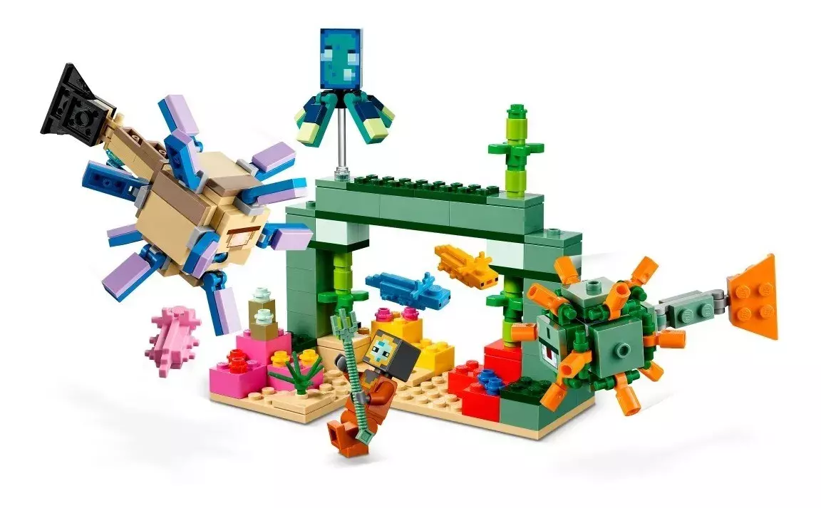 Lego Minecraft - La Batalla Contra El Guardián 255 Piezas-2