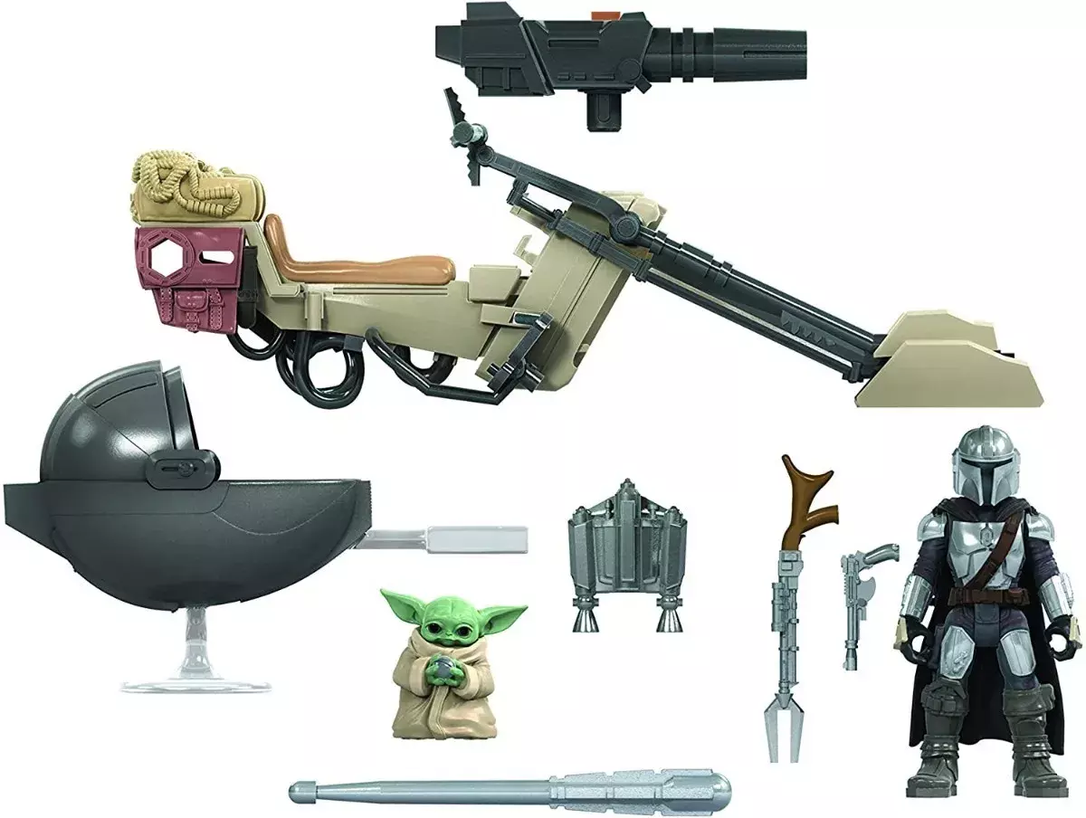 Figura Baby Yoda The Child + The Mandalorian + Moto-2