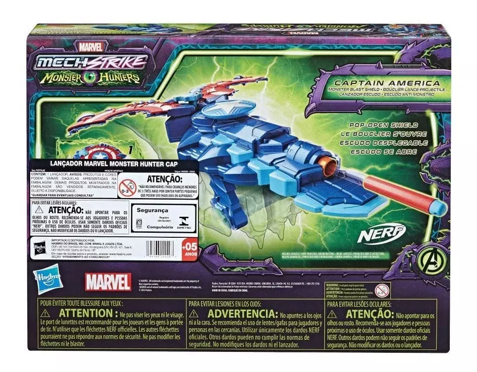 Marvel Nerf Mech Strike - Monster Hunters Capitan America-2