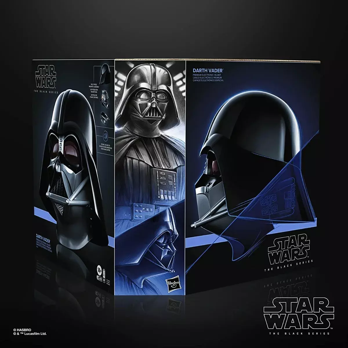 Casco Electronico Darth Vader Star Wars Black Series Hasbro-1
