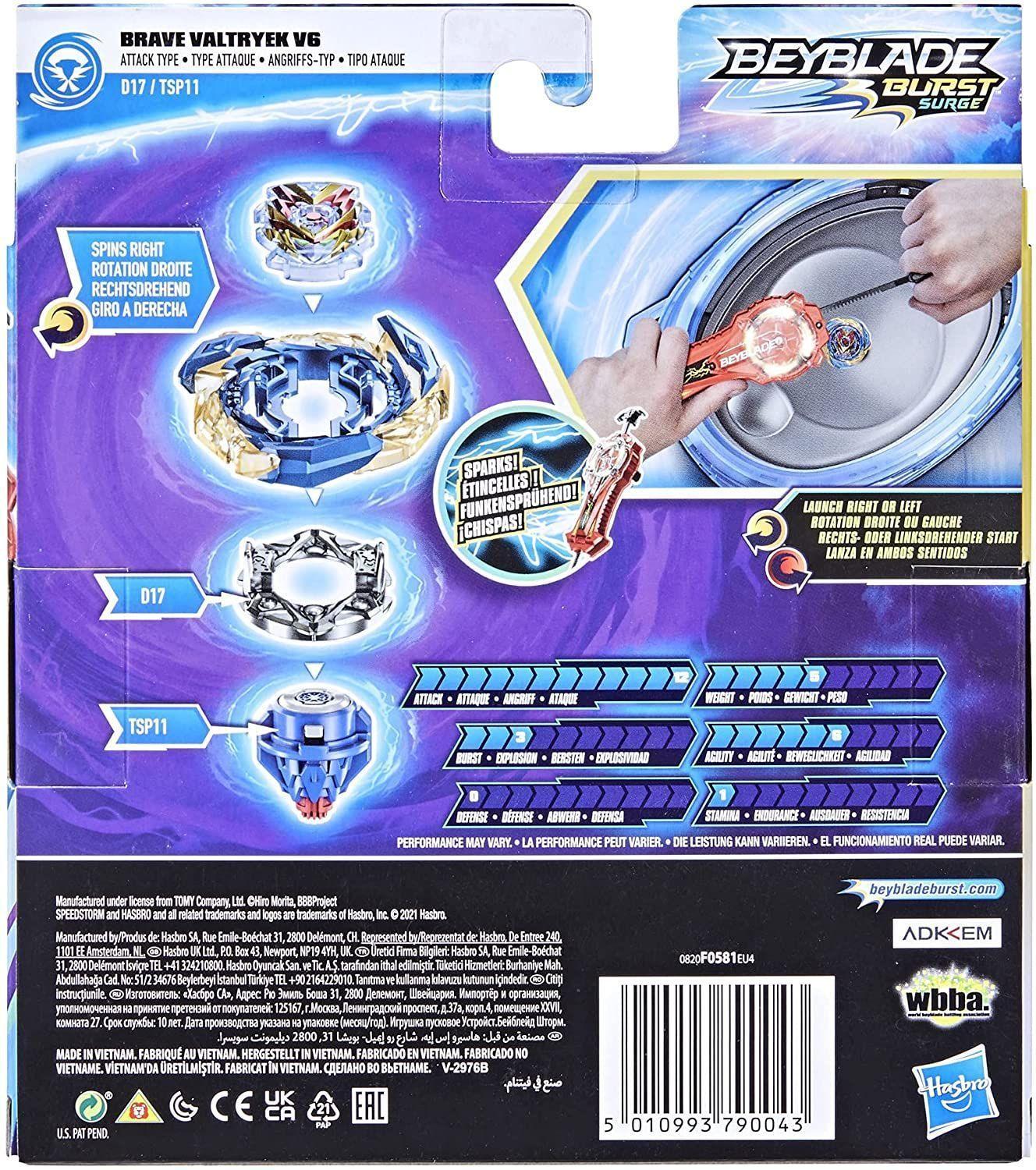 Beyblade Speedstorm Spark Brave Valtryek V6-1