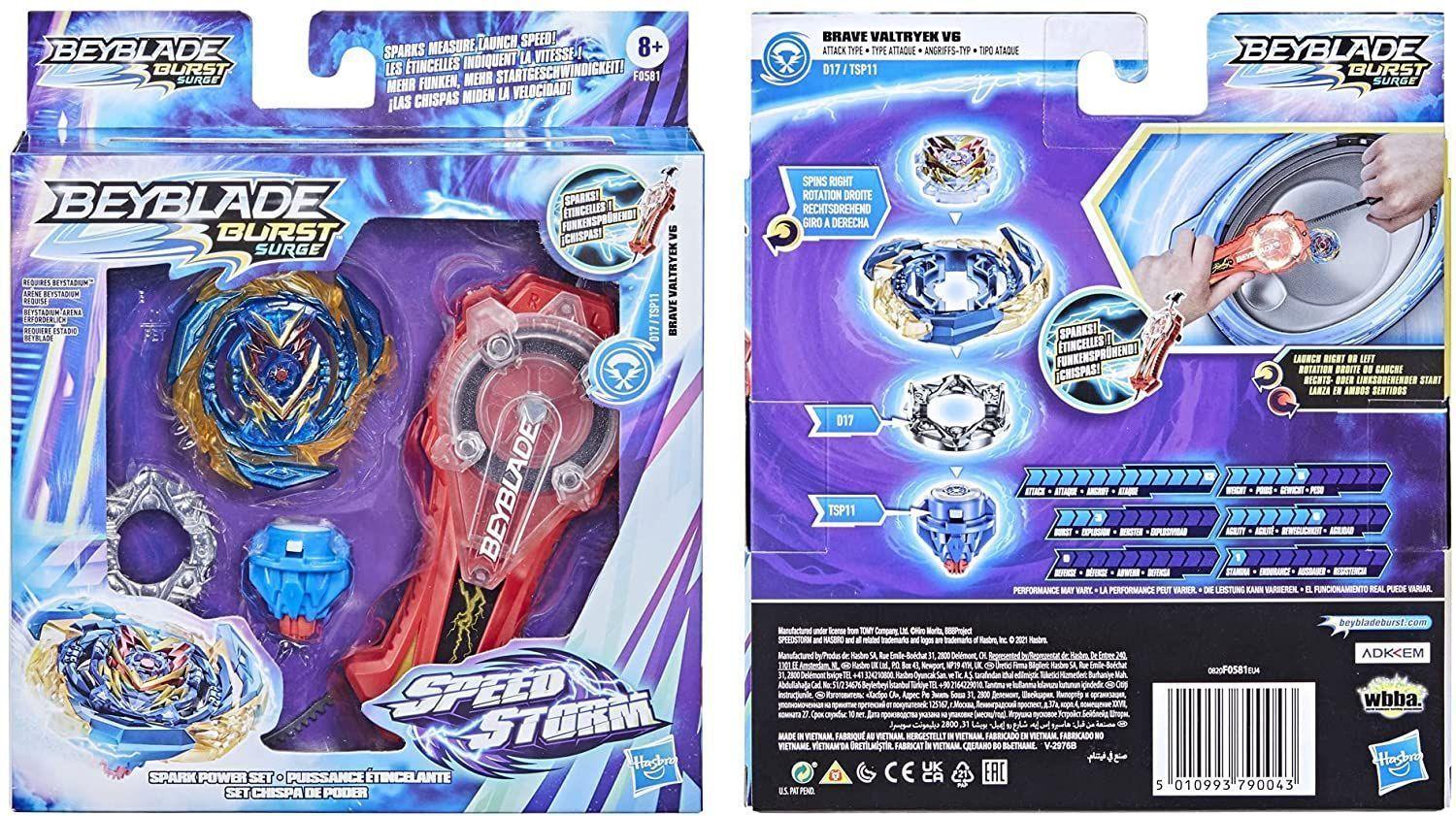 Beyblade Speedstorm Spark Brave Valtryek V6-2