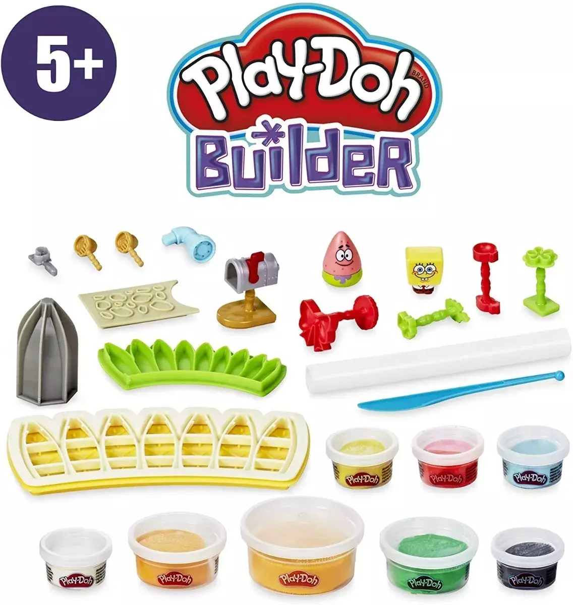 Play Doh Builder Bob Esponja Patricio Piña Casa-7