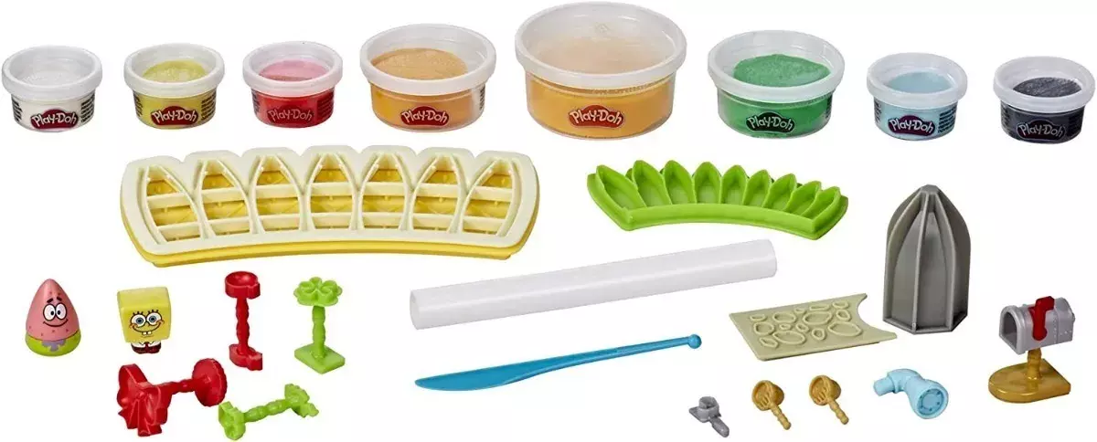 Play Doh Builder Bob Esponja Patricio Piña Casa-1
