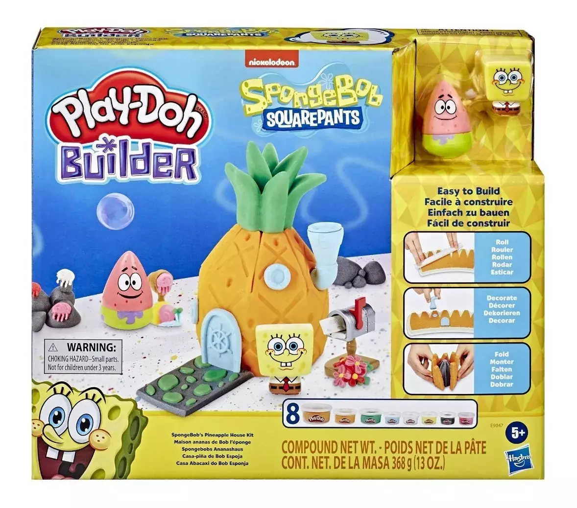 Play Doh Builder Bob Esponja Patricio Piña Casa-0