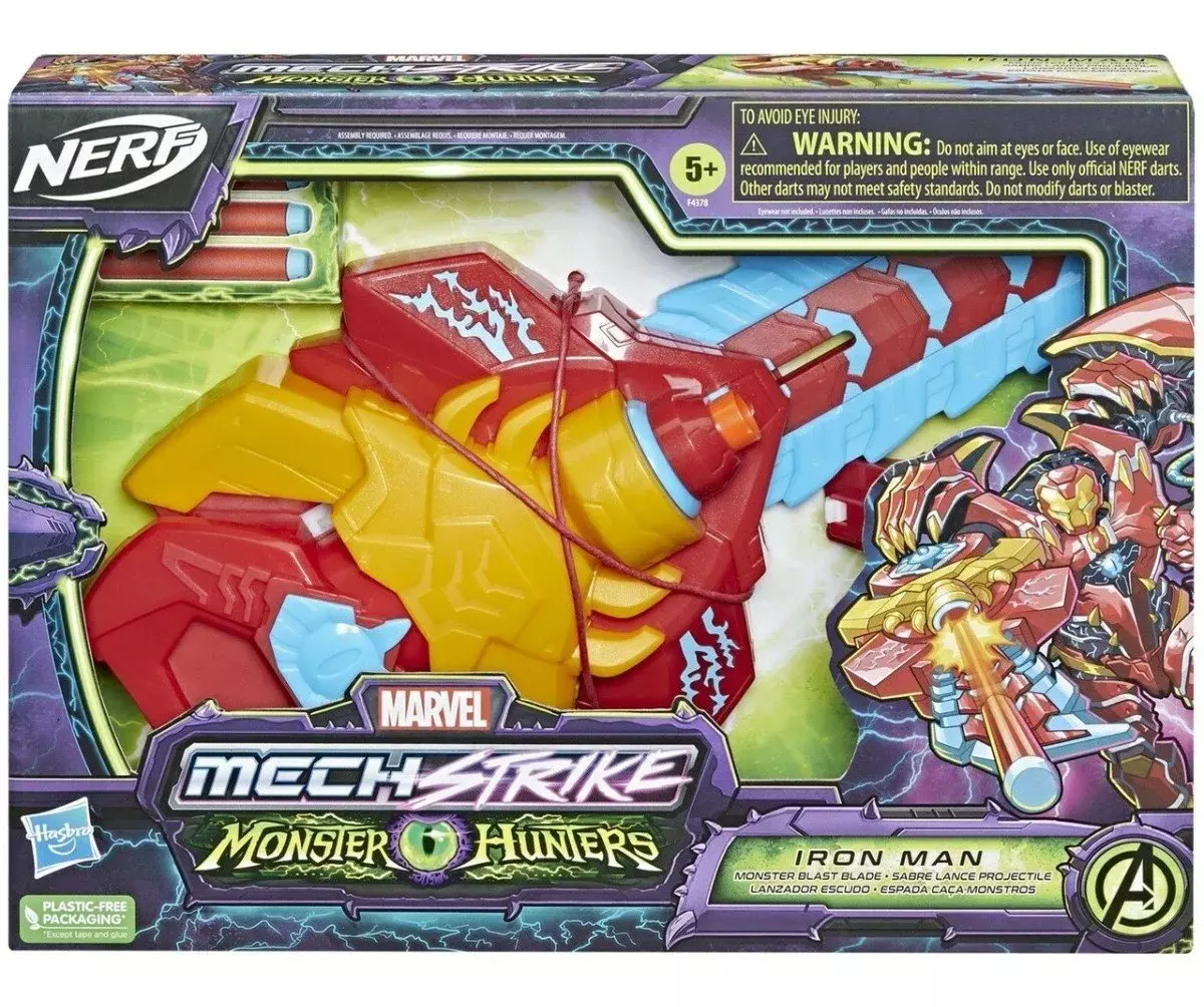 Marvel Nerf Mech Strike - Monster Hunters Iron Man-0
