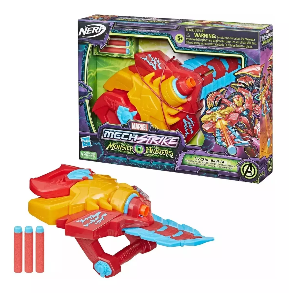 Marvel Nerf Mech Strike - Monster Hunters Iron Man-1