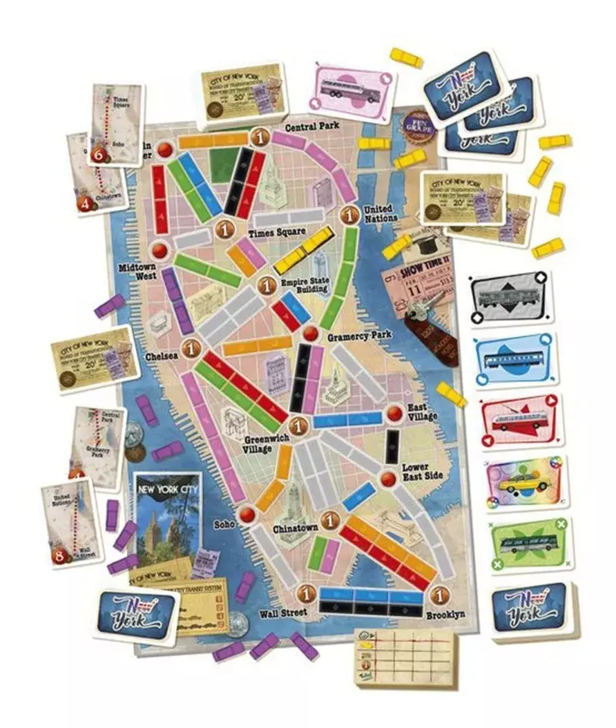 Juego Ticket To Ride New York Español -2