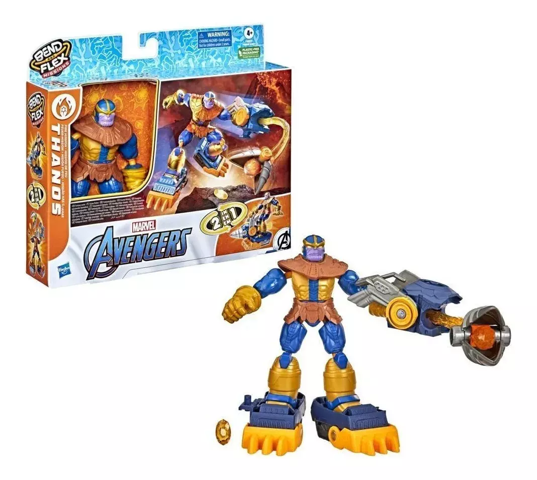 Figura Bend And Flex Missions Thanos Fire Mission-2