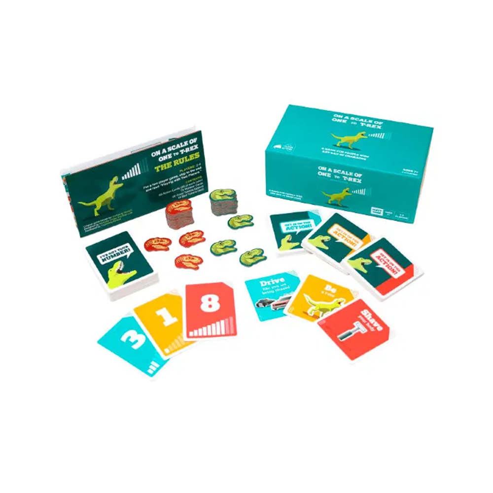 En Una Escala De 1 A T-rex - Juego De Mesa Cartas-1