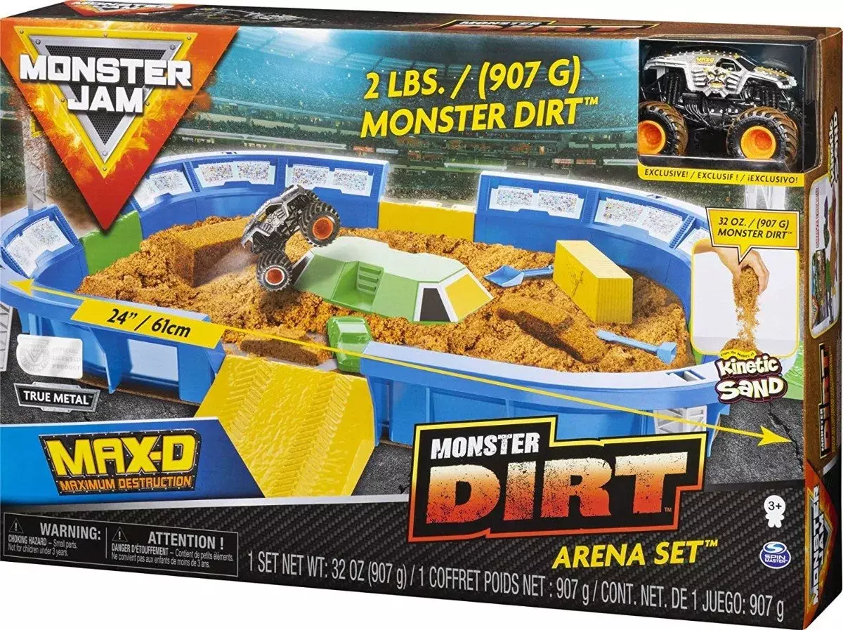 Monster Jam - Dirt Arena Kinetica + Vehículo Maxd-0