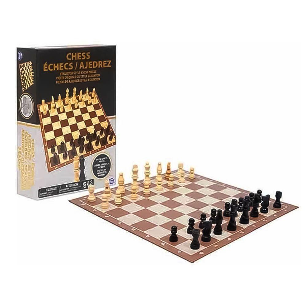 Ajedrez Piezas De Madera - Juego De Mesa Clasico-0