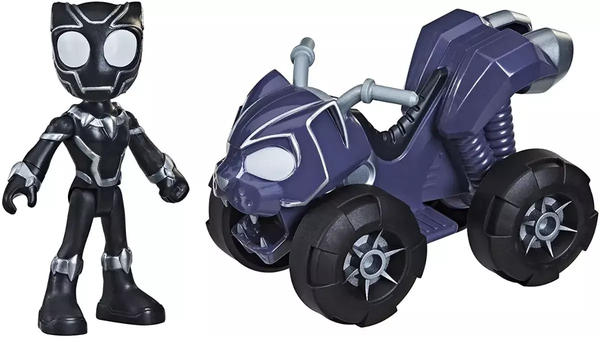 Figura Spidey Spiderman - Auto Black Panther-1