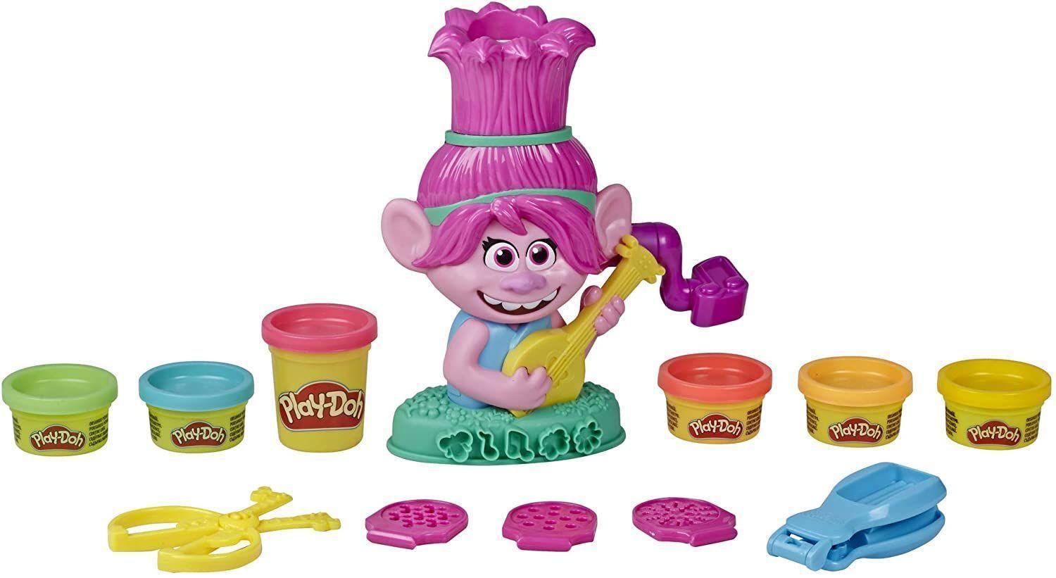 Play Doh Trolls World Tour Rainbow Hair Peinados Poppy-1
