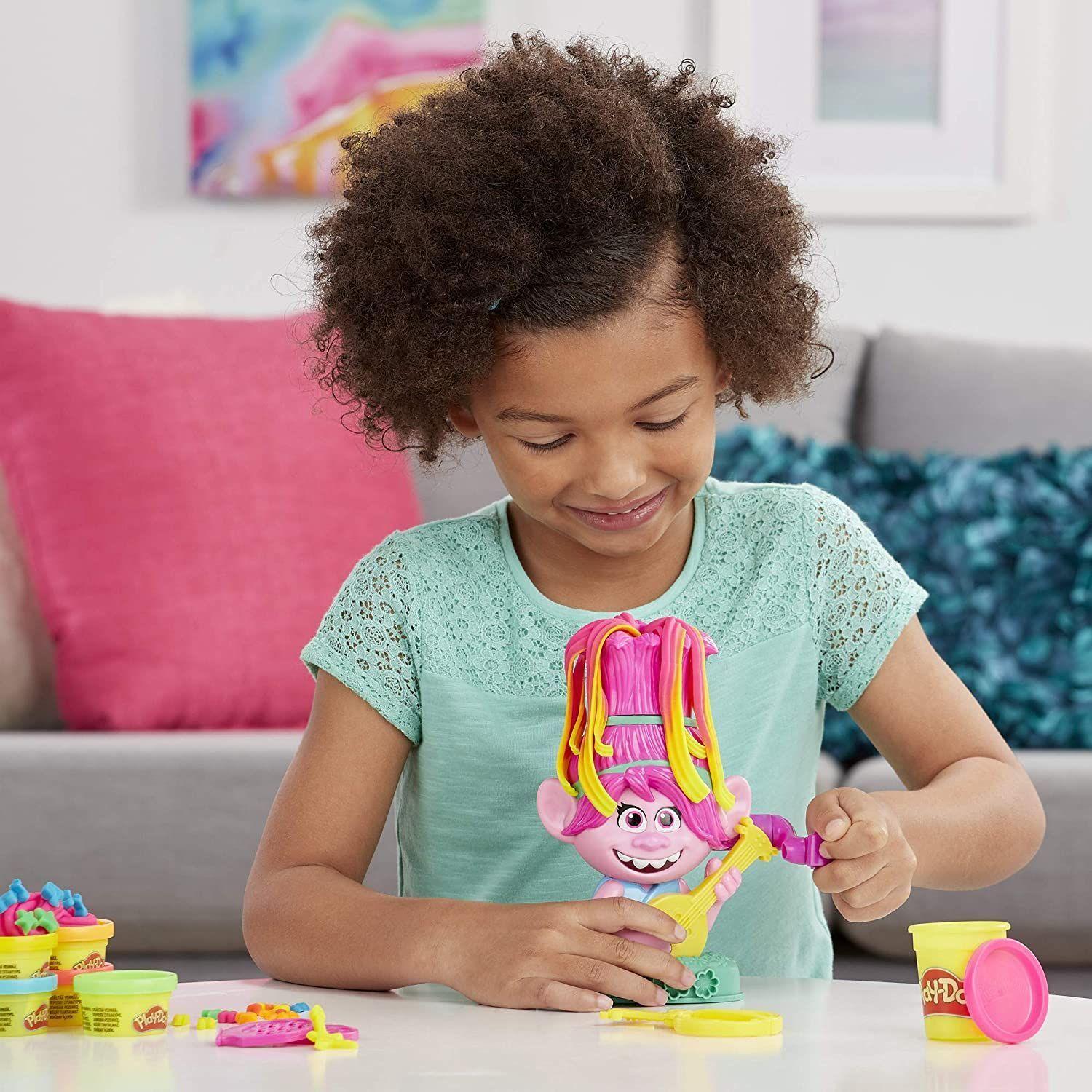 Play Doh Trolls World Tour Rainbow Hair Peinados Poppy-2