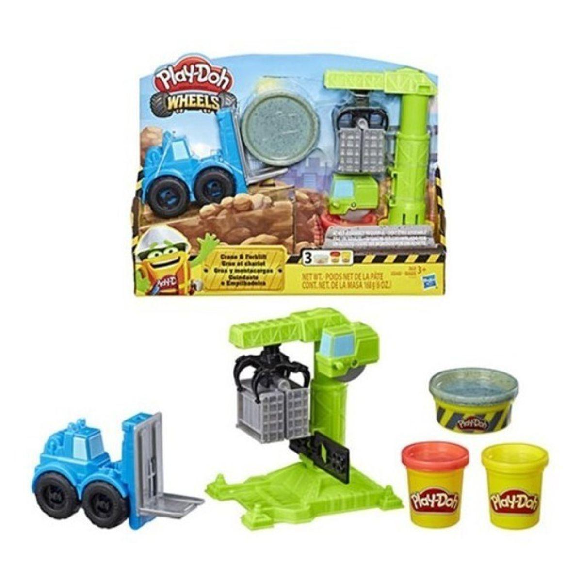 Play Doh Wheels - Grua Y Montacargas-1
