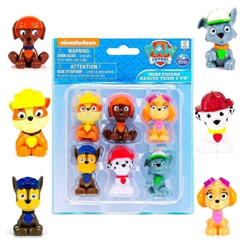 Paw Patrol Pack 6 Mini Figuras - Oficial-0