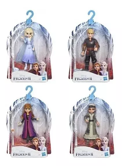 Pack 4 Figuras Mini Frozen Elsa Anna Kristoff-0