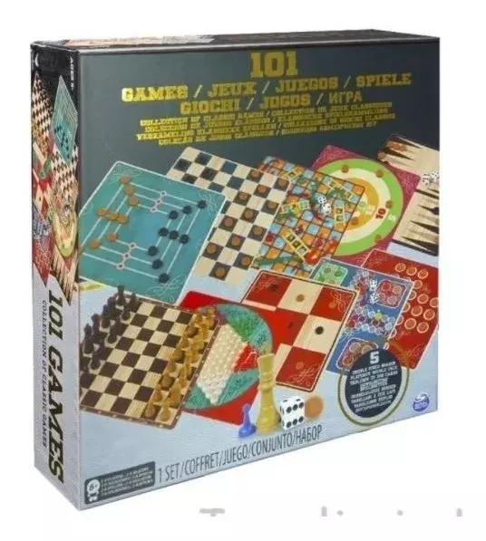 101 Juegos Clasicos Ajedrez Damas - Juego de Mesa - Español-0