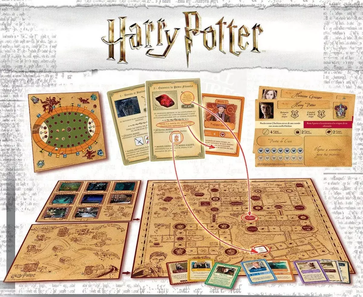 Harry Potter Un Año En Hogwarts - Juego De Mesa - Español-1