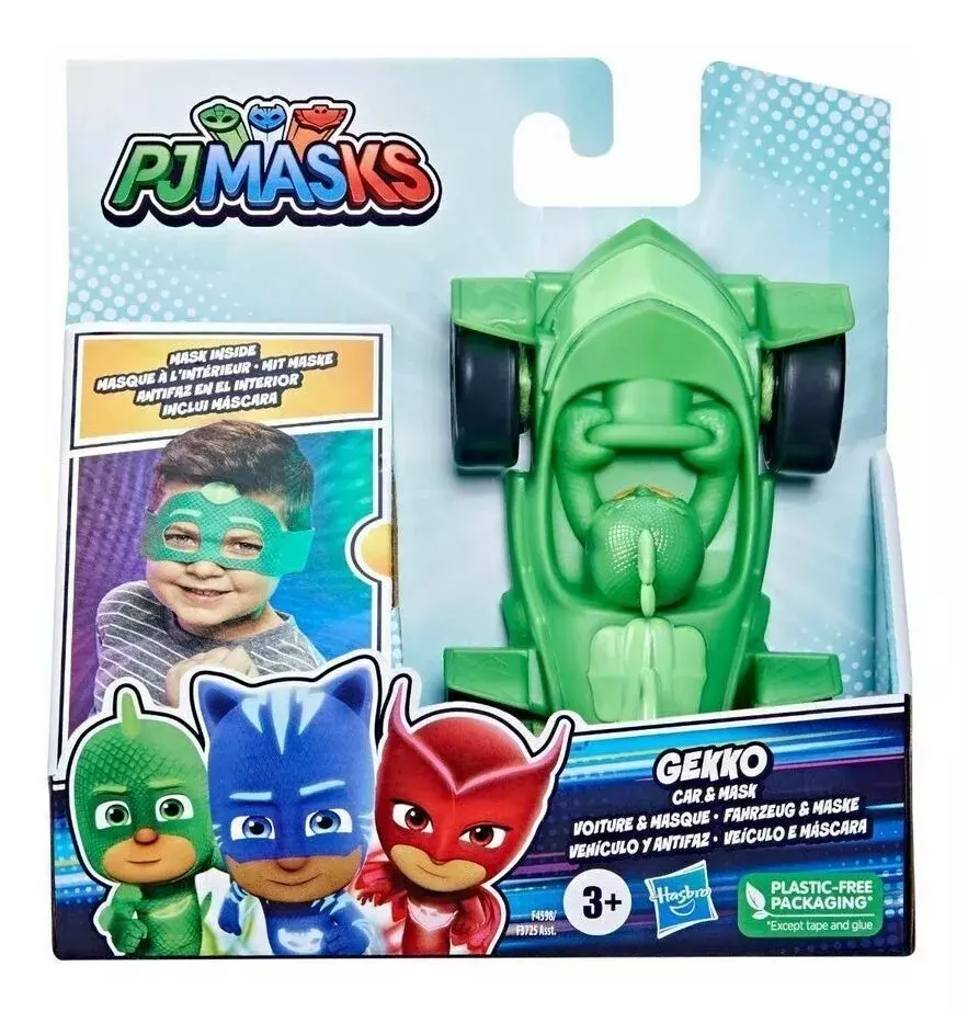 Pack 3 Vehiculos + Mascaras Pj Masks - Catboy Gekko Owlette-2