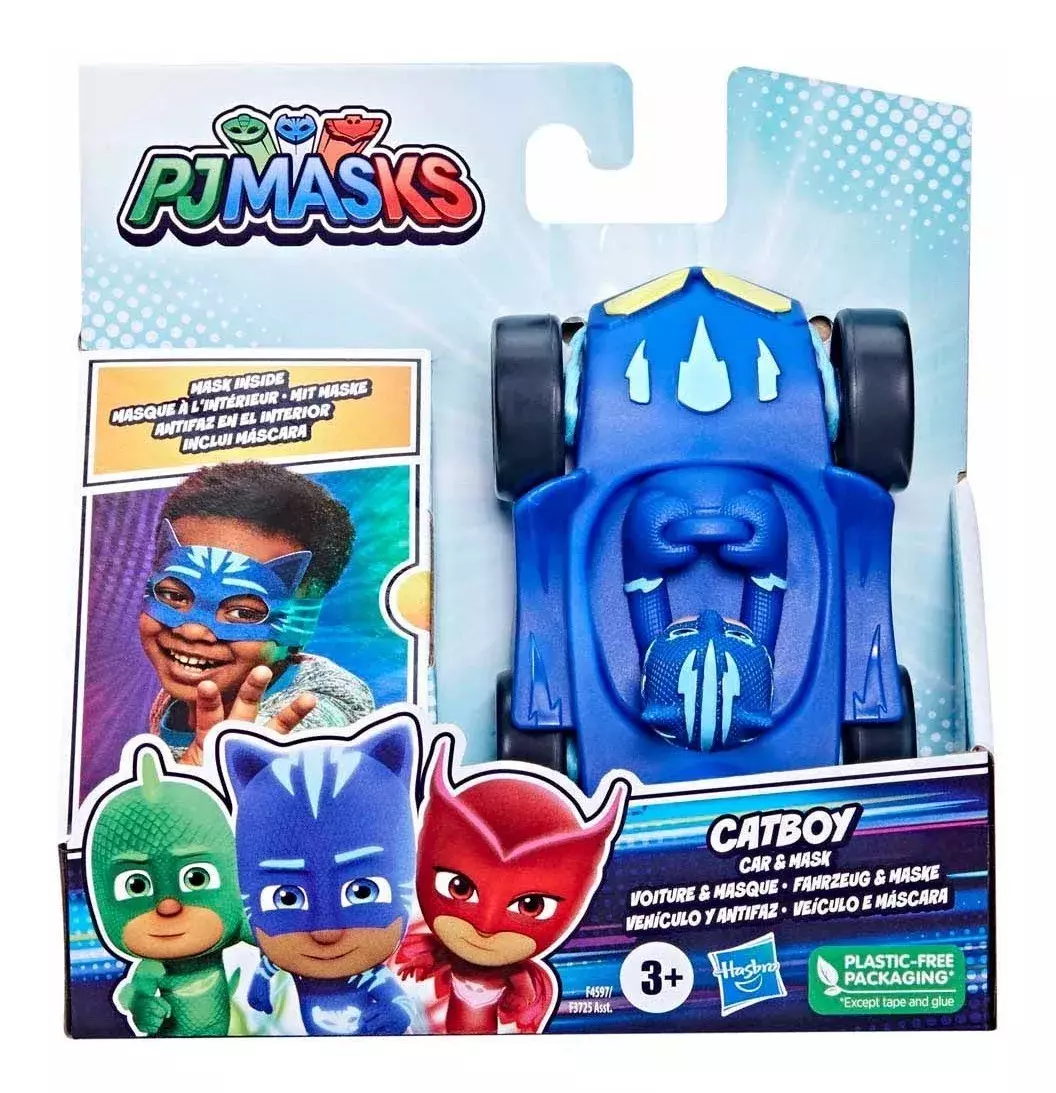 Pack 3 Vehiculos + Mascaras Pj Masks - Catboy Gekko Owlette-1