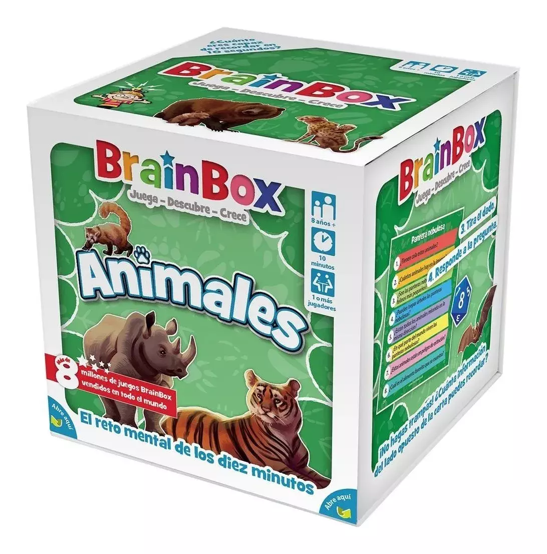Brainbox Animales - Juego De Mesa - Español -0