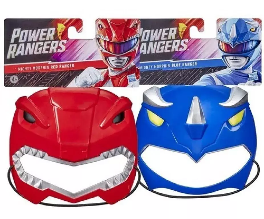 Pack 2 Mascaras Power Rangers - Red Y Blue Ranger-0