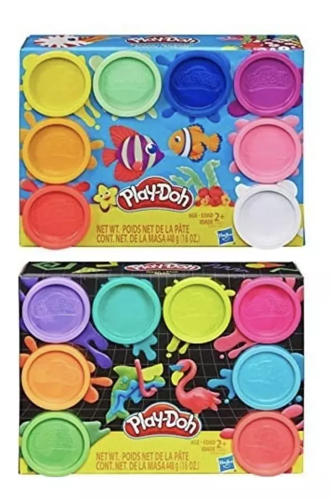Play Doh - Pack 8 + 8 Masas - Mezcla De Colores-0