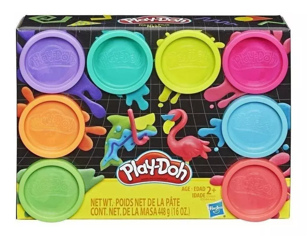 Play Doh - Pack 8 + 8 Masas - Mezcla De Colores-1