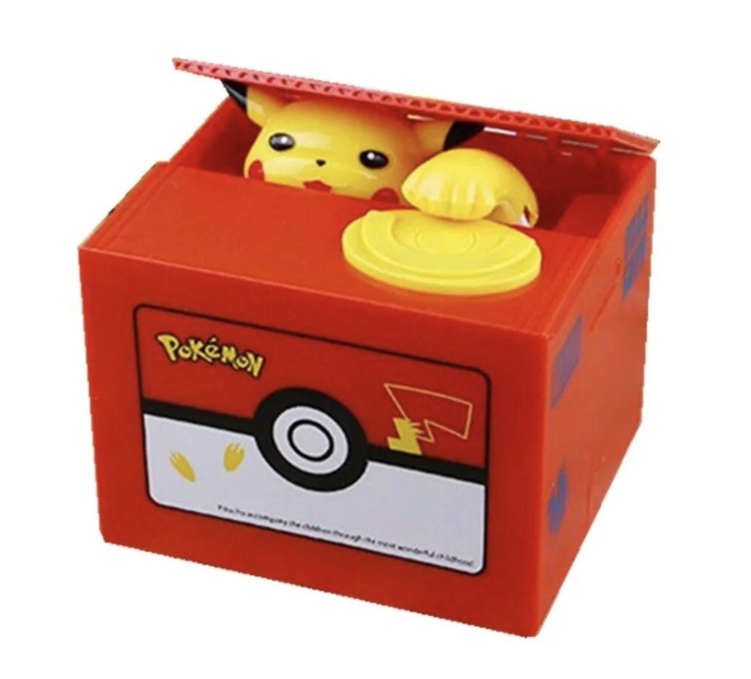 Alcancia Pokemon Pikachu Pokebola Electrónica Con Sonido-0