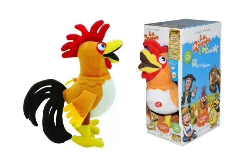 Peluche Gallo Bartolito La Granja De Zenón 33x27cm-0