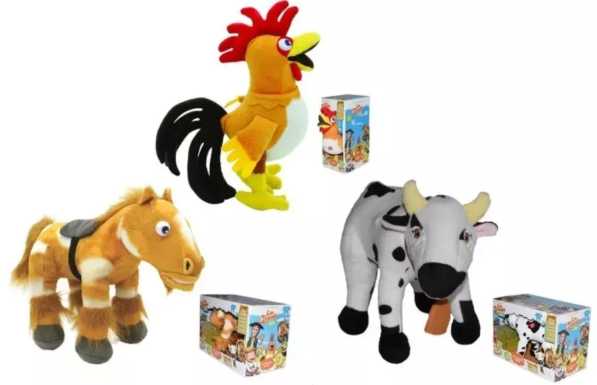 Peluche Gallo Bartolito La Granja De Zenón 33x27cm-3