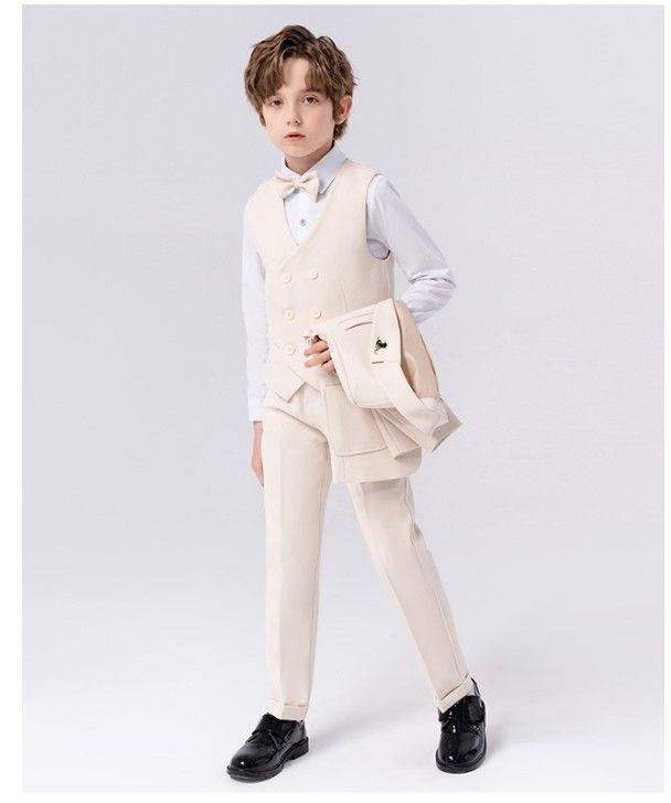 Traje Formal de Ni o 5 Piezas con Chaleco-4