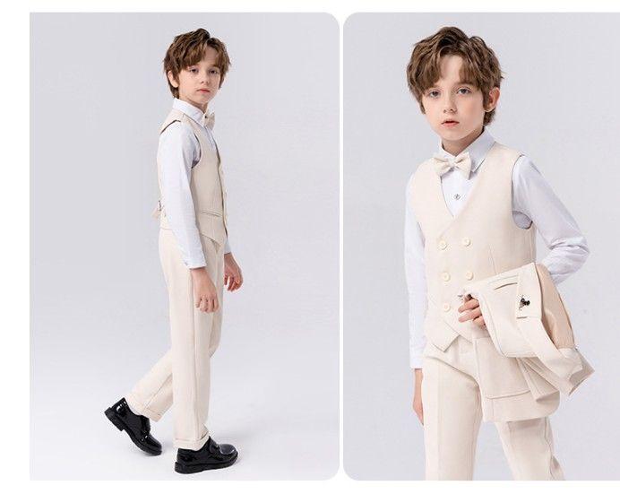 Traje Formal de Ni o 5 Piezas con Chaleco-5