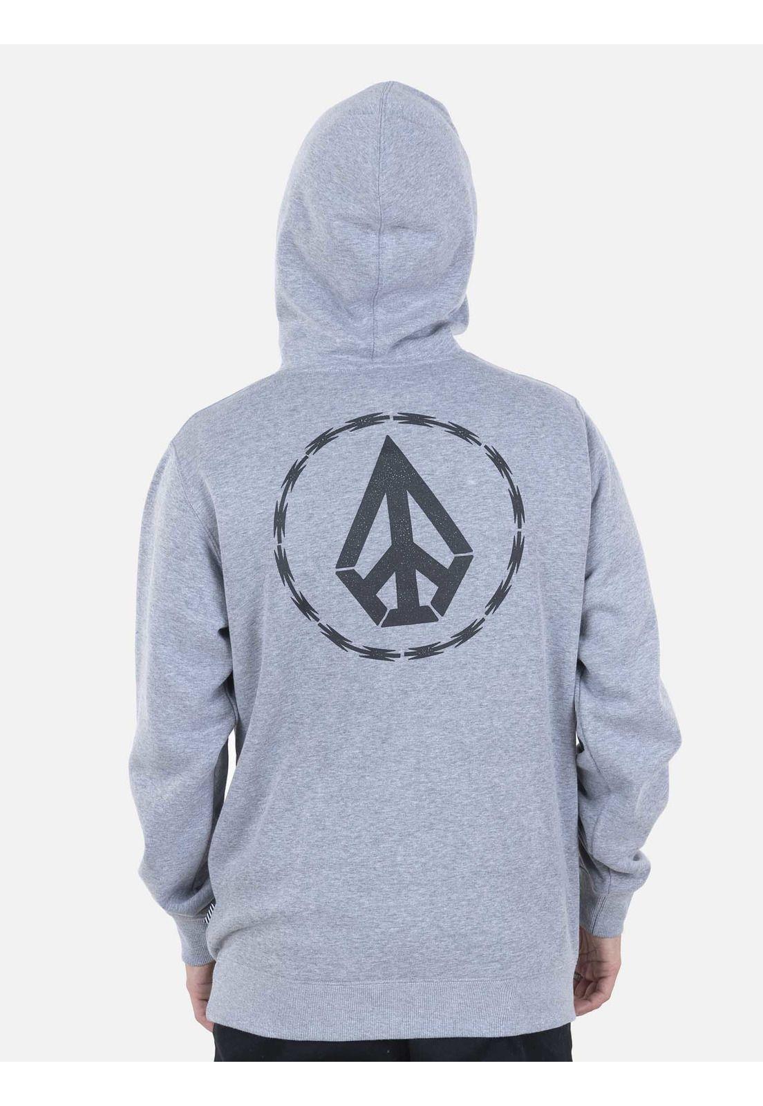 Poleron Hombre RAZOR Gris Volcom-1
