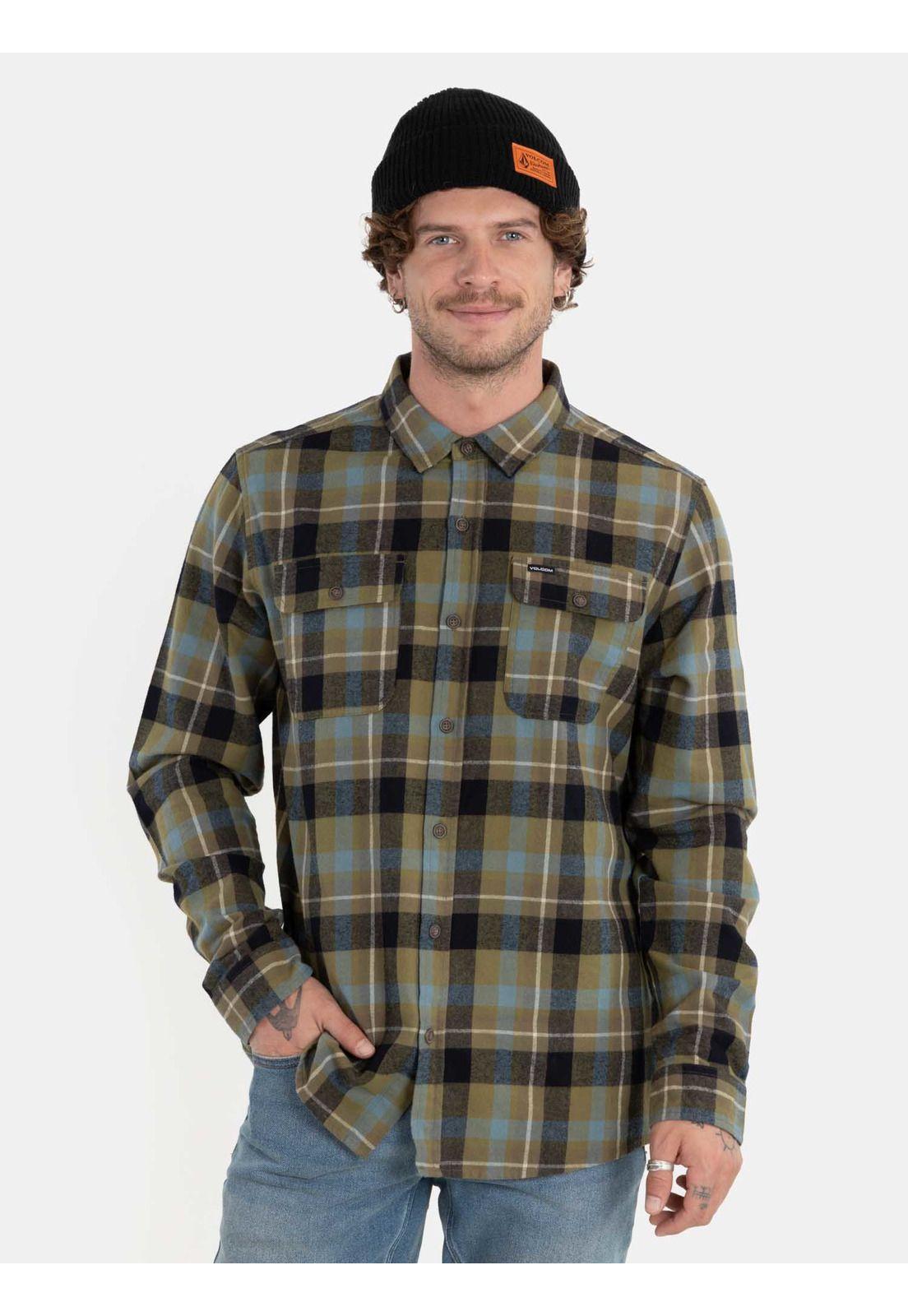 Camisa Riber Multicolor Hombre Volcom-0