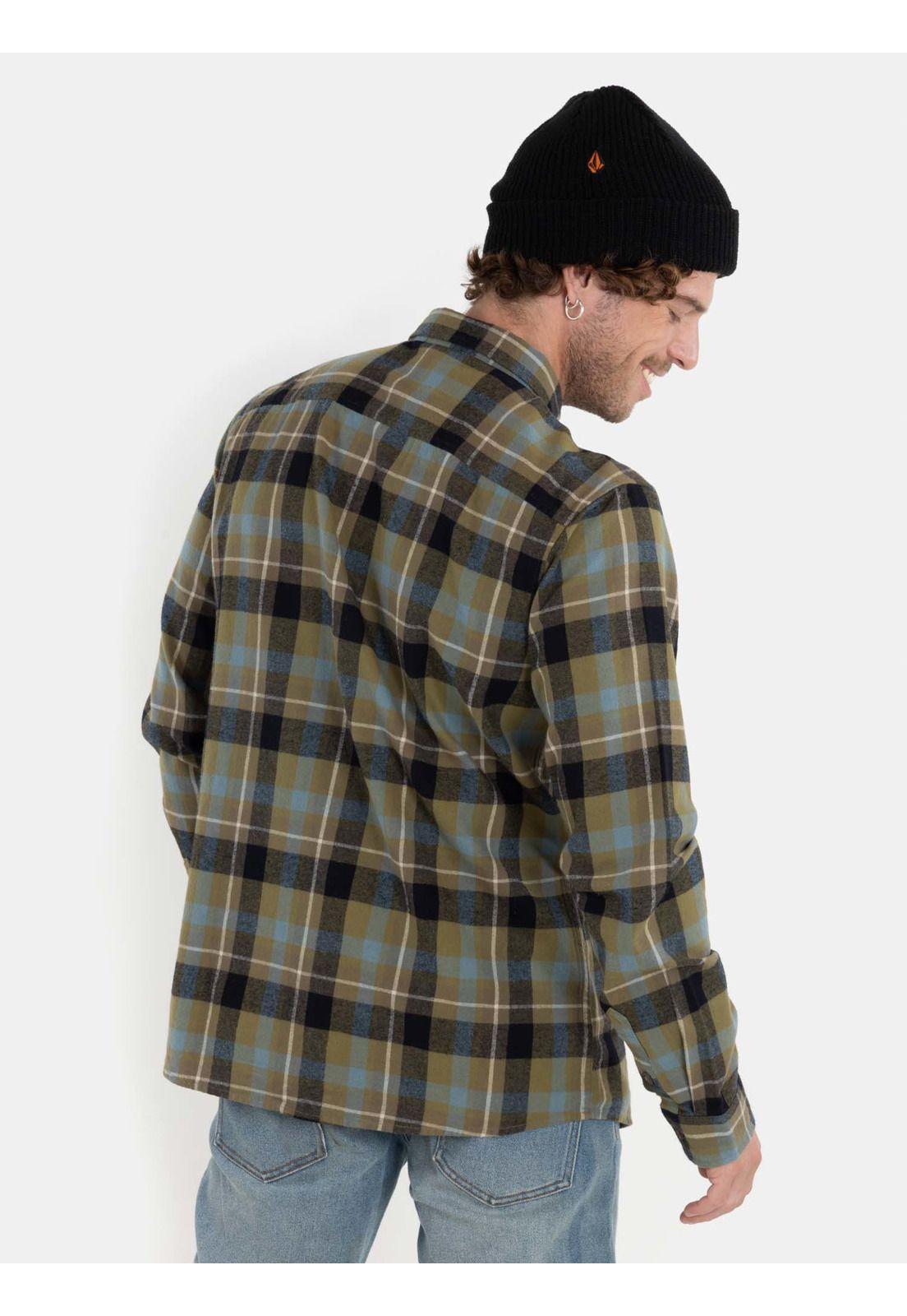 Camisa Riber Multicolor Hombre Volcom-1
