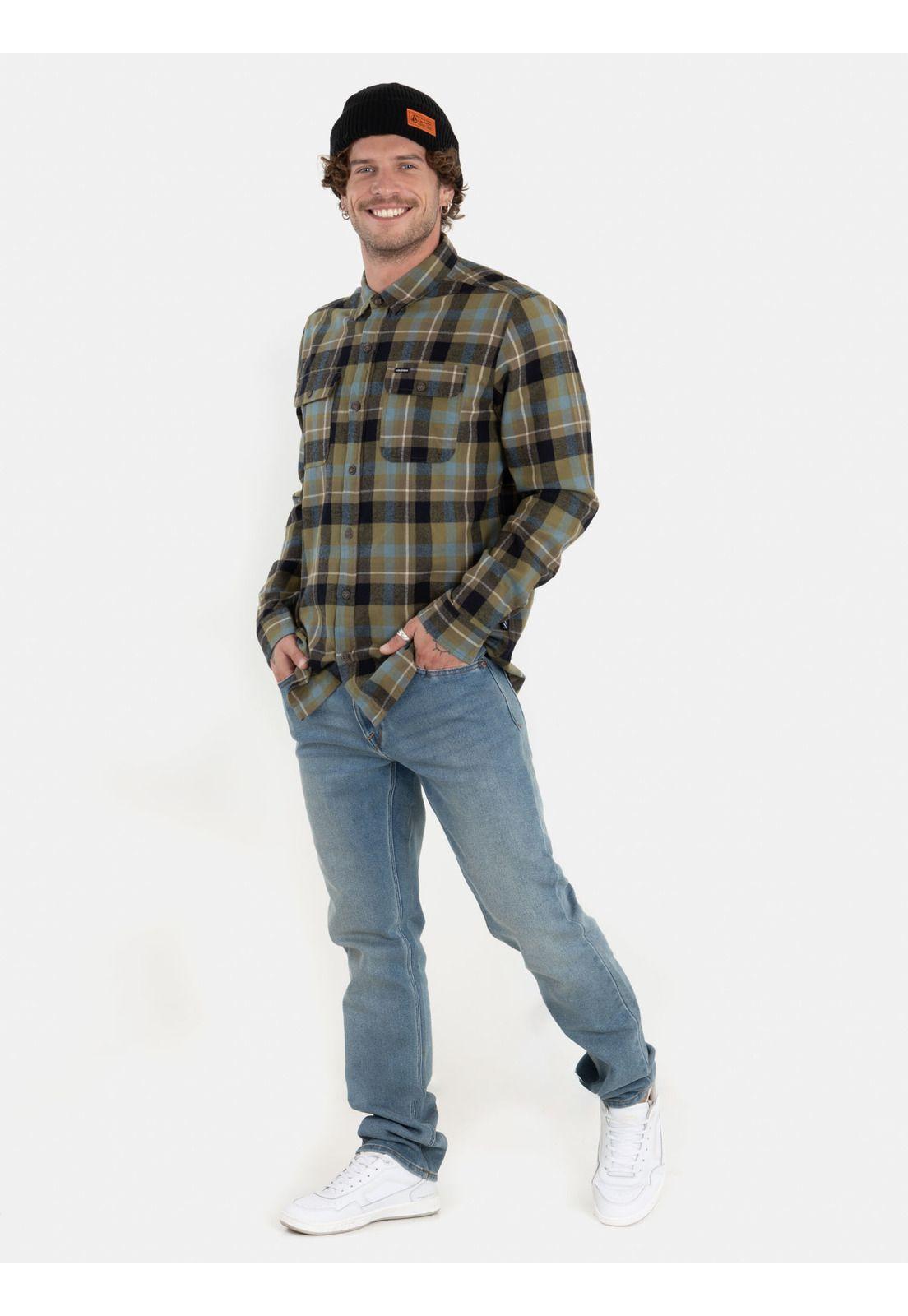Camisa Riber Multicolor Hombre Volcom-3