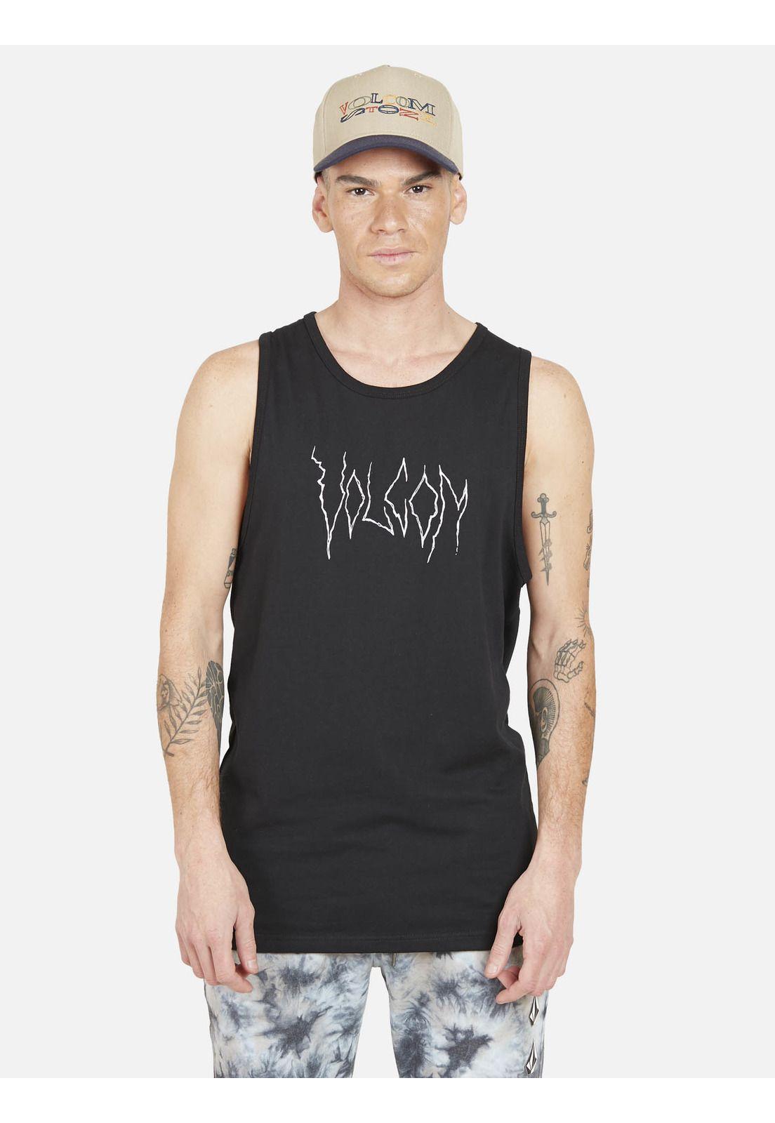 Polera STONE WATCHER SS  TANKS  Hombre Negro Volcom-0