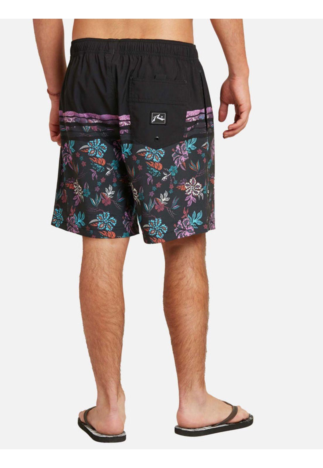 Traje De Baño Tropical Cordycep Short Multicolor Hombre rusty-1