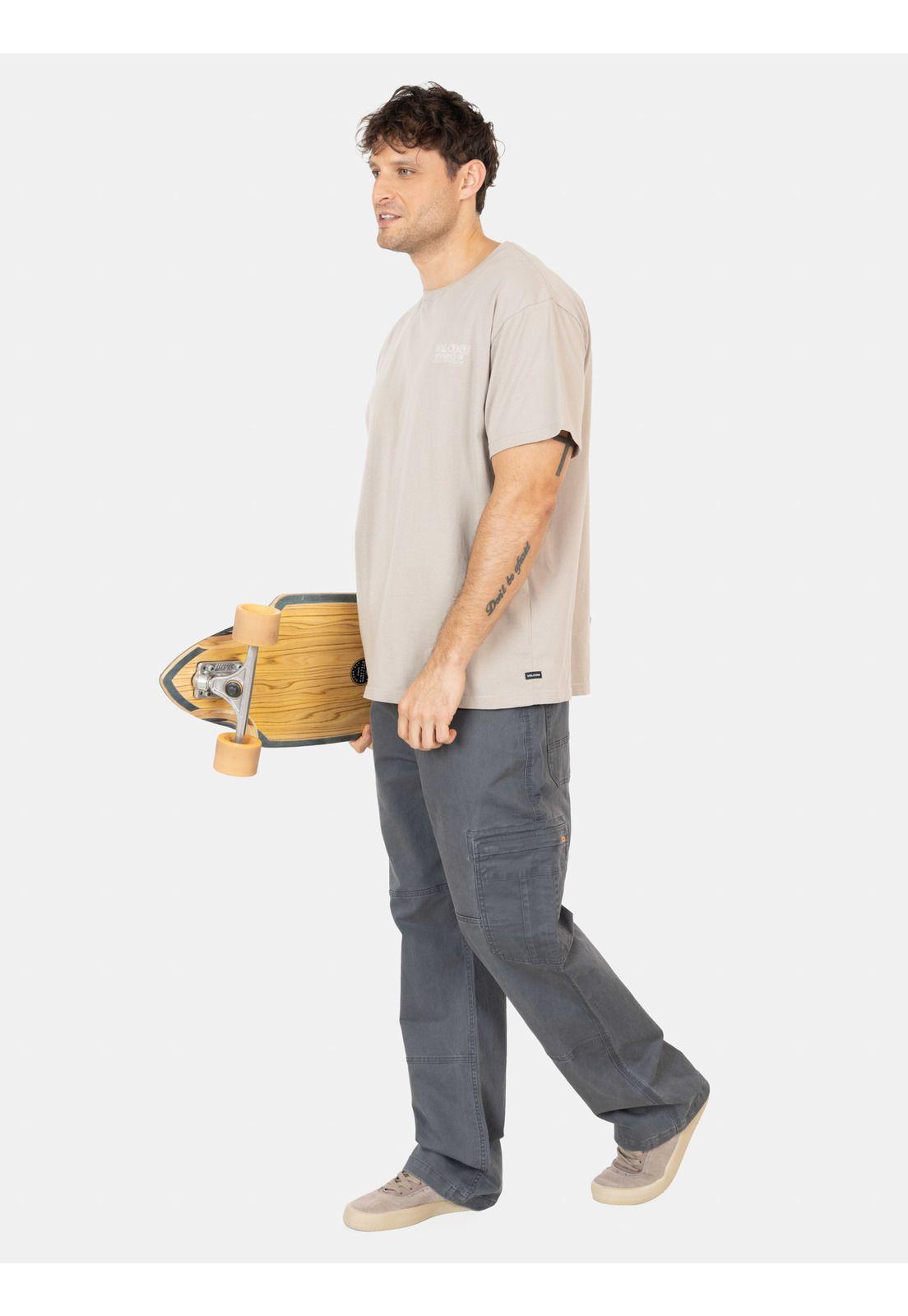 Polera MC Timewave Café Hombre Volcom-3