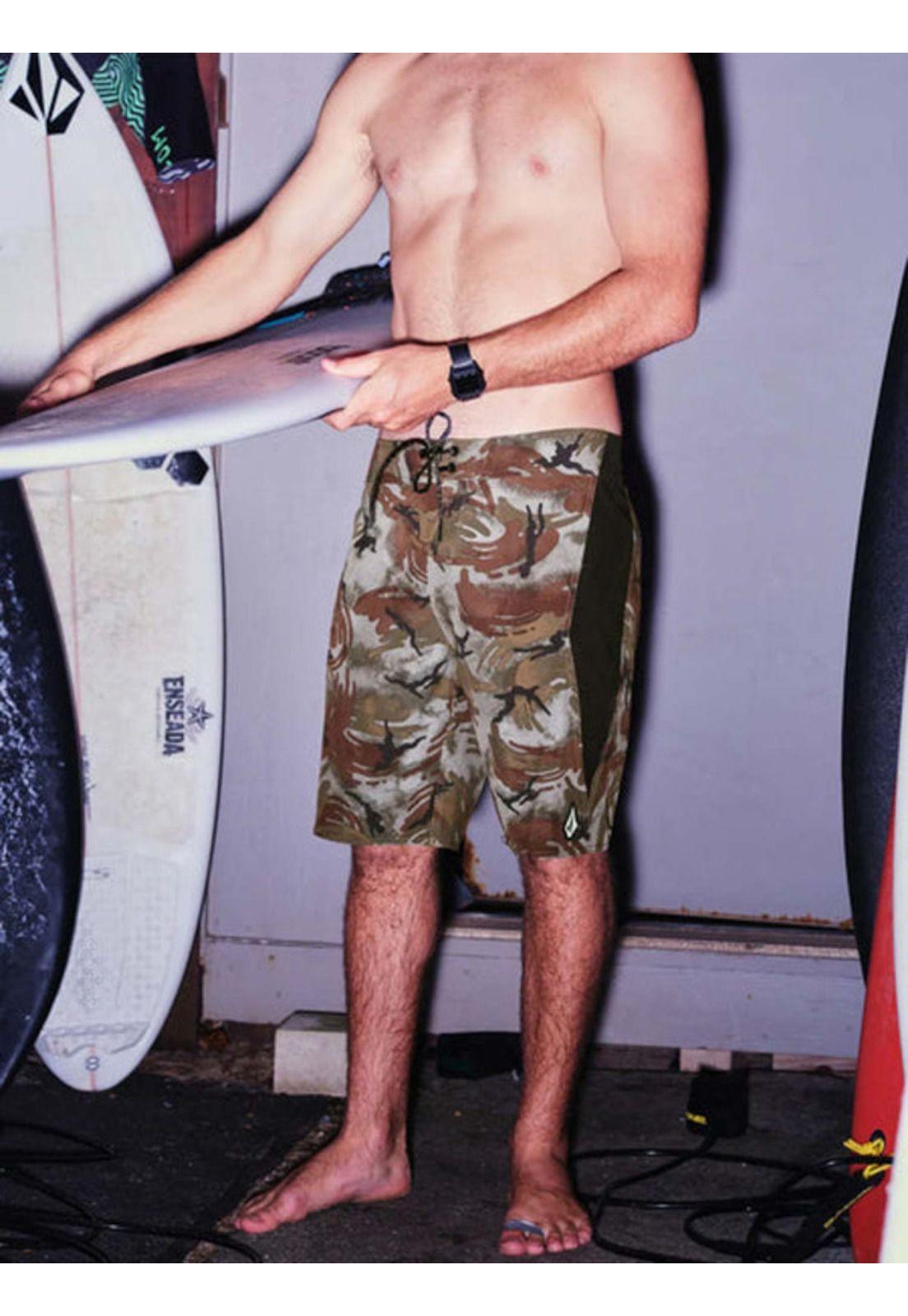 Traje De Baño Surf Vitals J Robinson  Verde Hombre Volcom-3