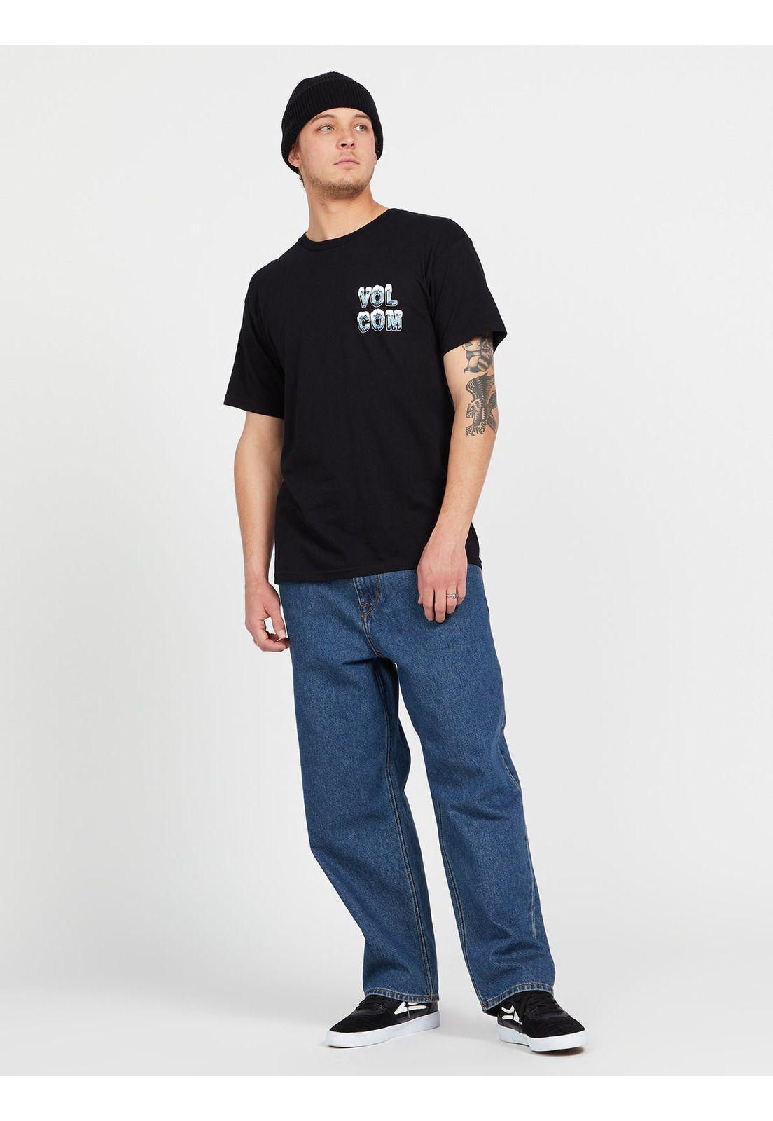 Polera POLAR STONEY SST Hombre Negro Volcom-0