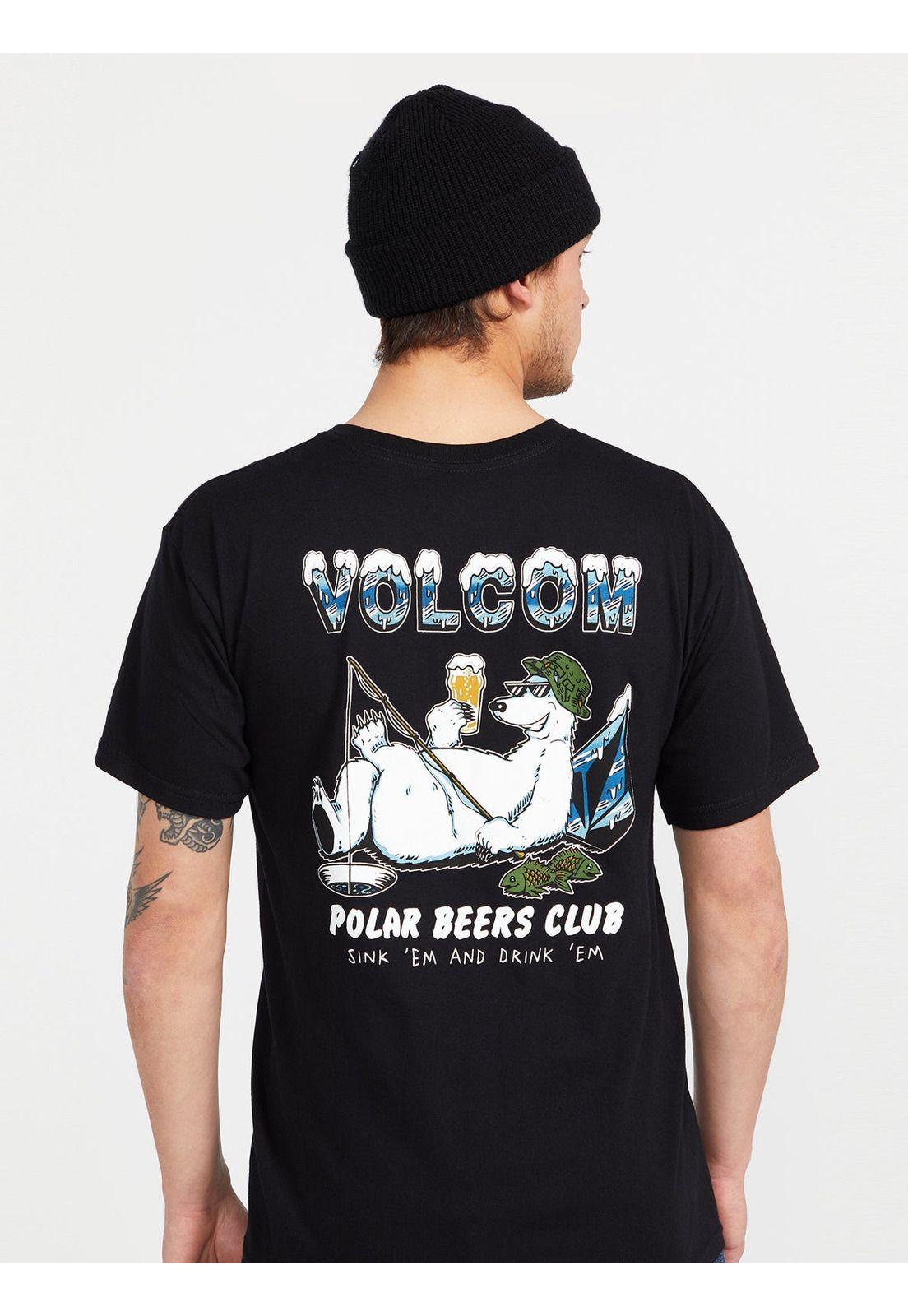 Polera POLAR STONEY SST Hombre Negro Volcom-1