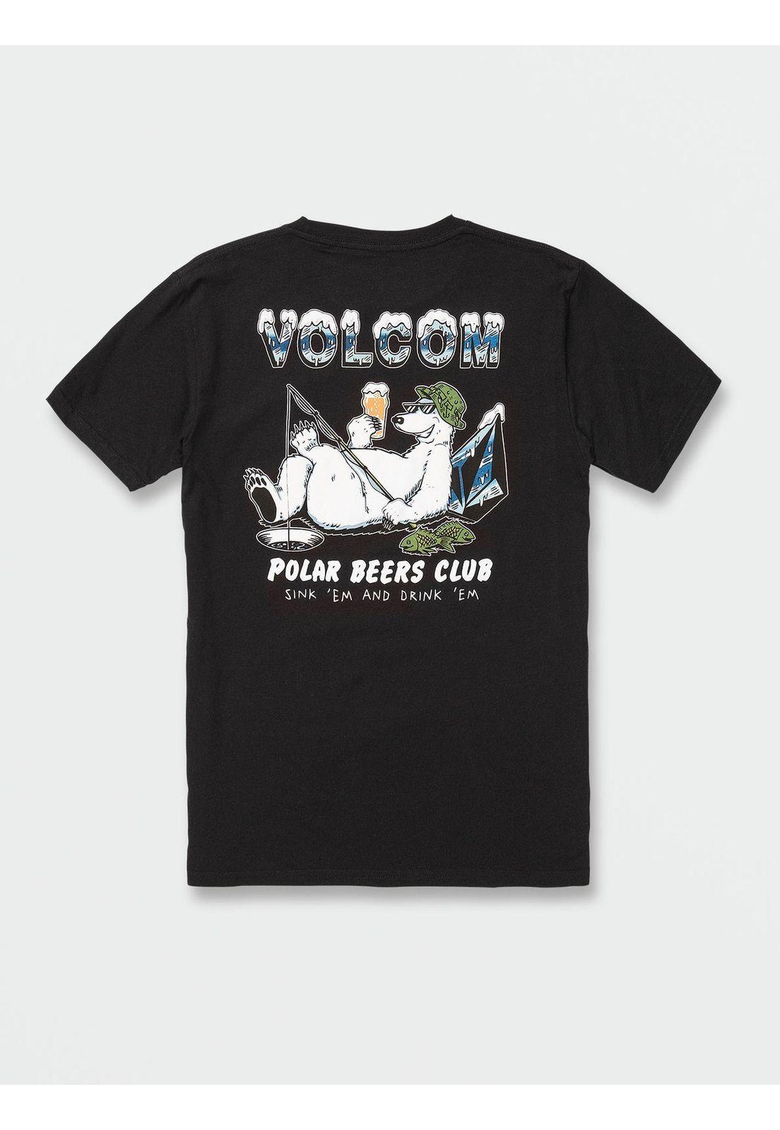 Polera POLAR STONEY SST Hombre Negro Volcom-2