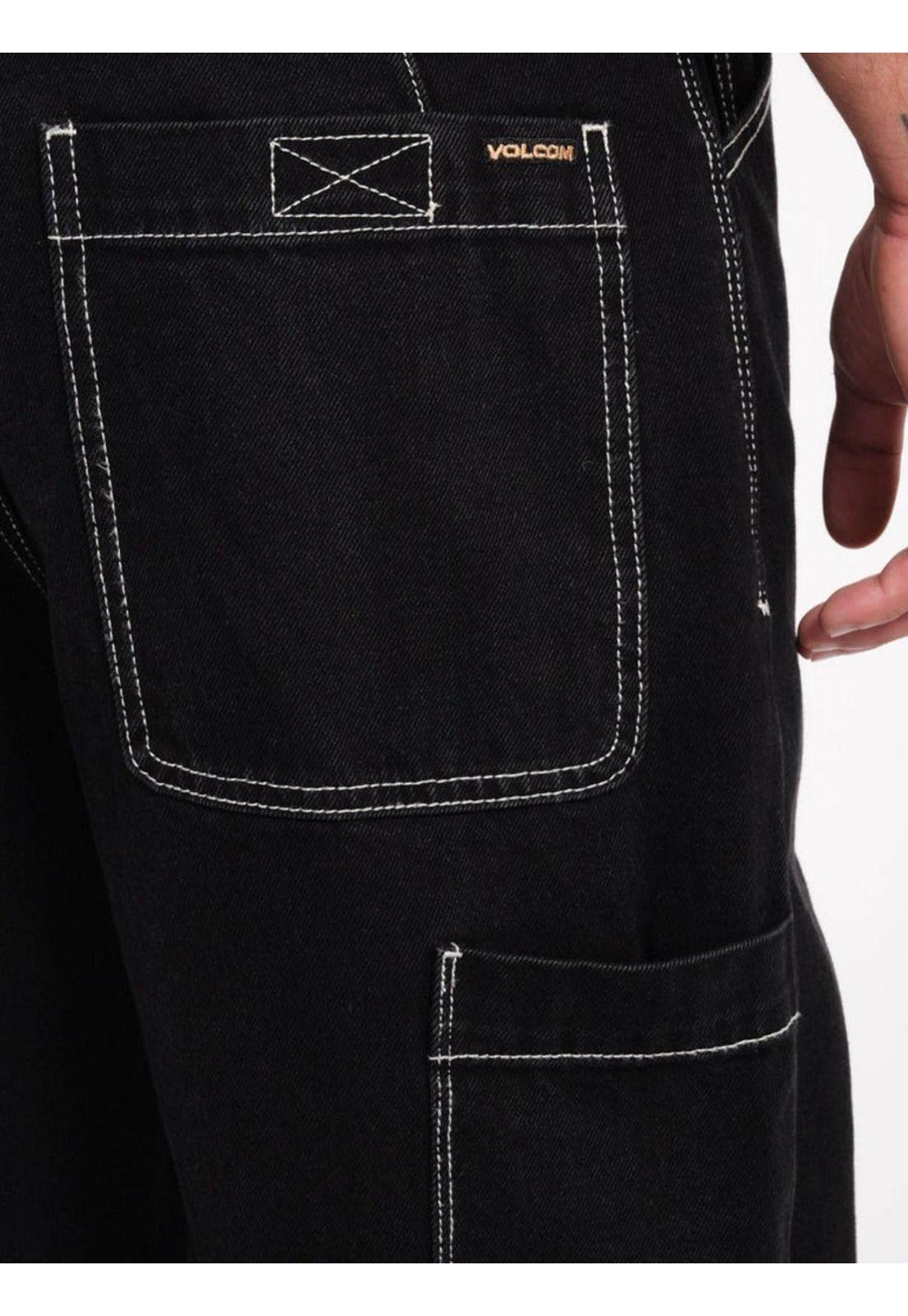 Jeans Kraftsmann II Negro Hombre Volcom-4